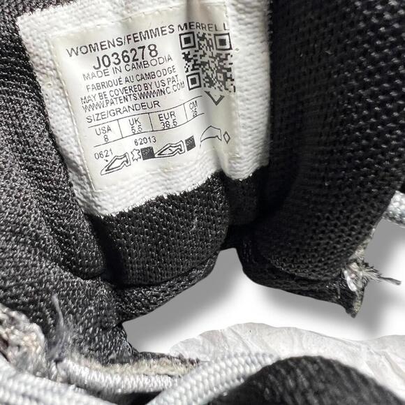 Merrell Women’s Waterproof Hiking Boots Gray Blue J036278 Size US 8 EUR 38.5 - Picture 5 of 5